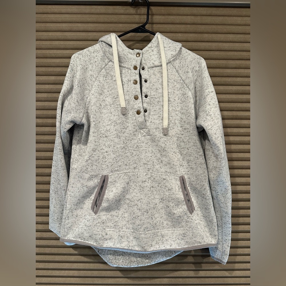 Warm heathered thread and supply sweatshirt